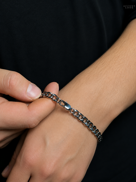 Мужской браслет Steel Link ЧБS-003 фото