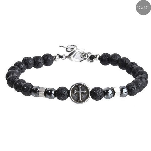 Мужской браслет Stone Cross ЧБSC-006 фото