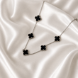 Женское колье Noir Clover Necklace