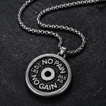 Мужской кулон No Pain No Gain Necklace ЧКNP-006 фото