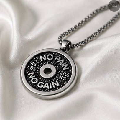 Мужской кулон No Pain No Gain Necklace ЧКNP-006 фото