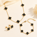 Комплект: колье + браслет + серьги SET-KLEVER-GOLD-001 фото 2