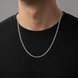 Чоловічий ланцюжок Cuban Link &mdash; сріблястий ЧЛCL-01 фото 5